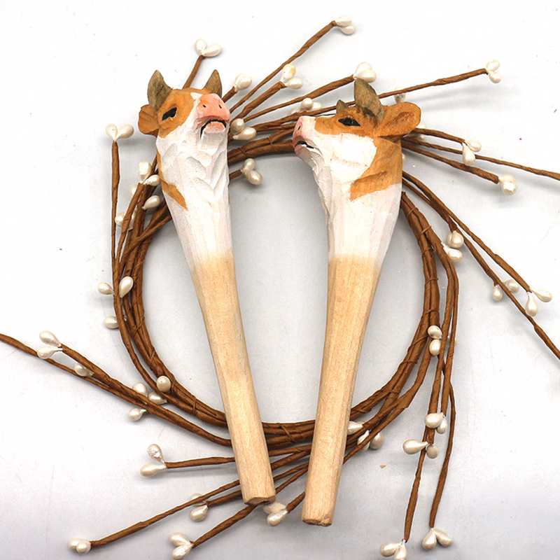 Wooden Carved Animal Ballpoint Pens