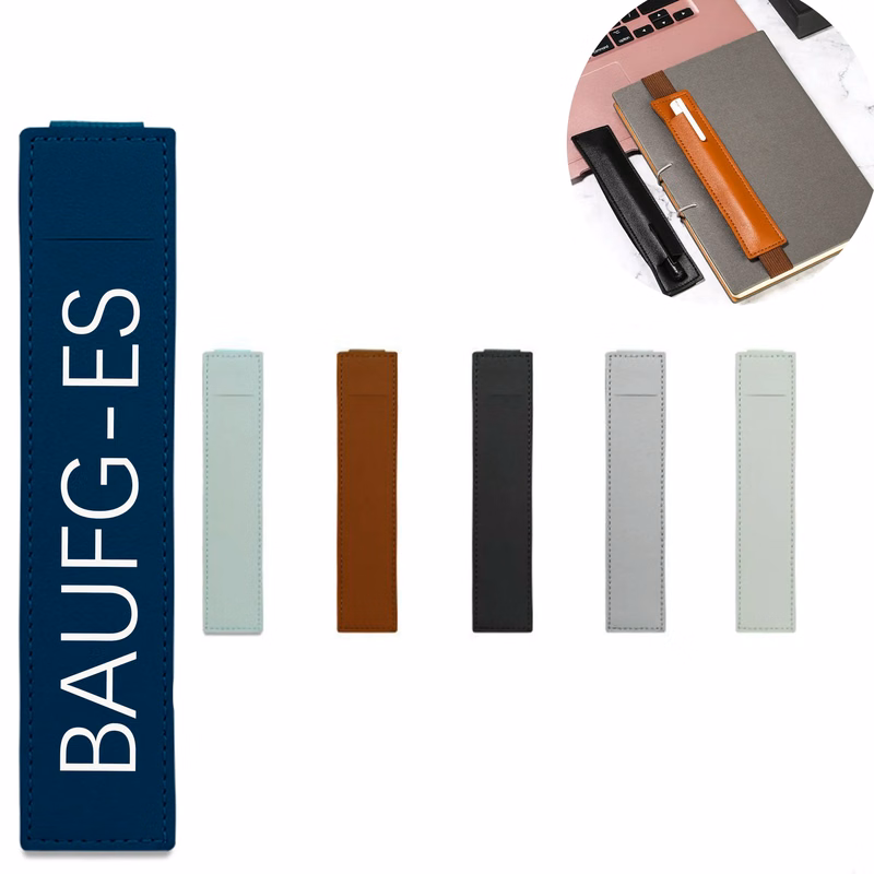 elastic notebook with holder PU leather