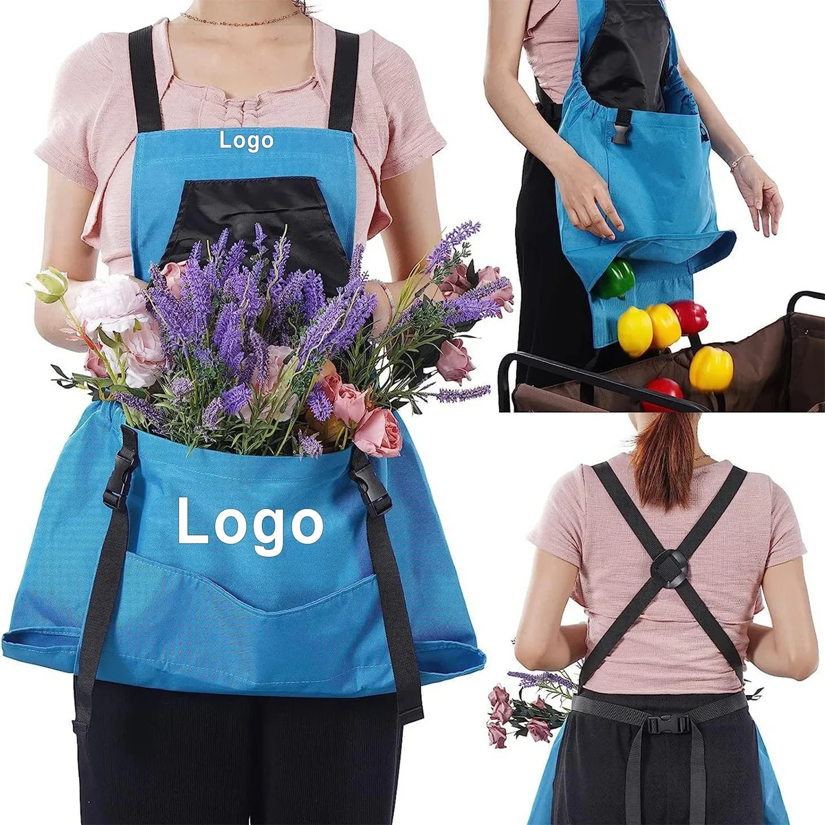 Canvas Gardening Apron with Harvest Pocket 1