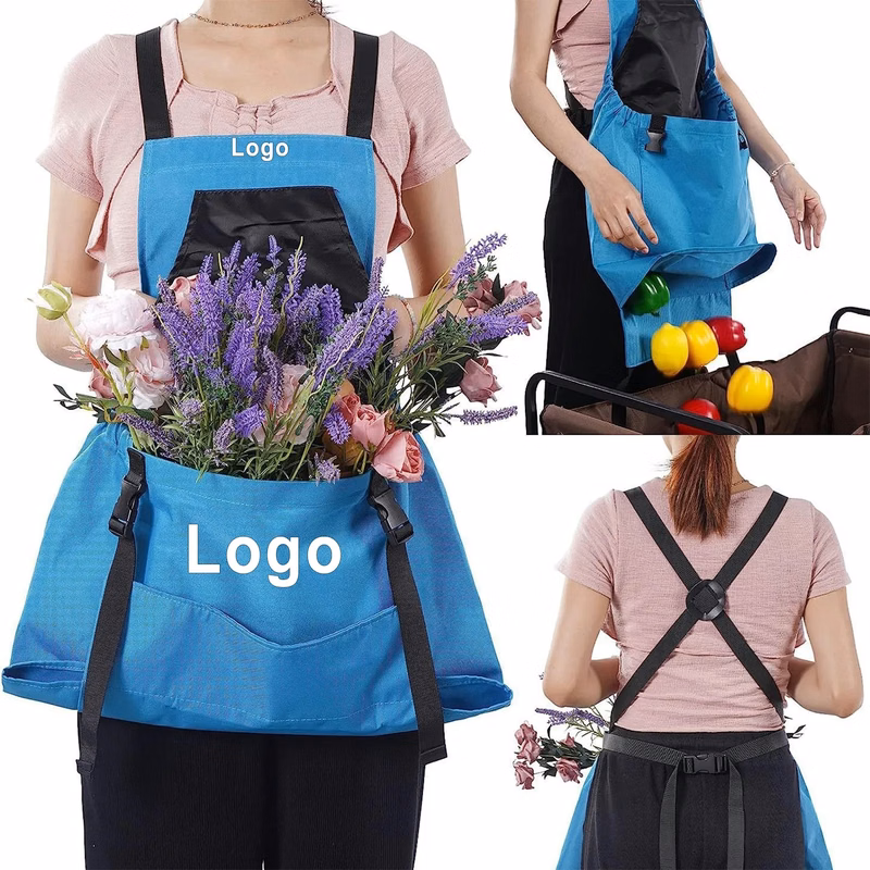 Canvas Gardening Apron with Harvest Pocket