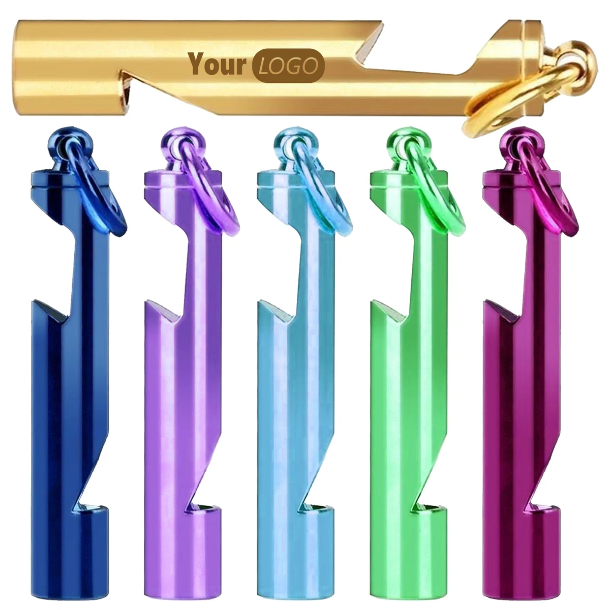 Brass Stylish Bottle Opener Whistle Keychain For Everyday Use 1