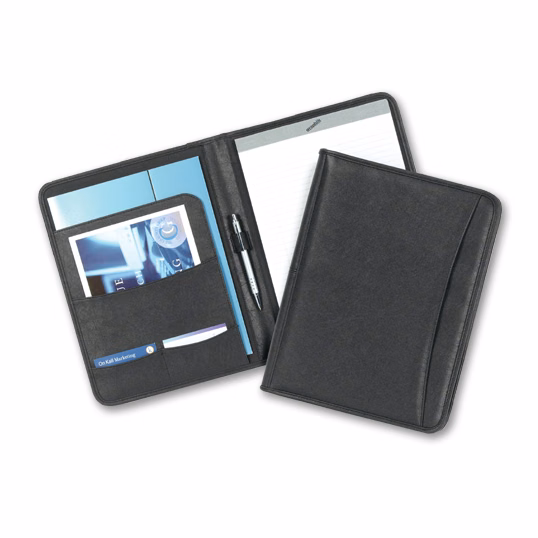 19250 - 13.25 x 10.5 Black Santa Fe Pad Folder