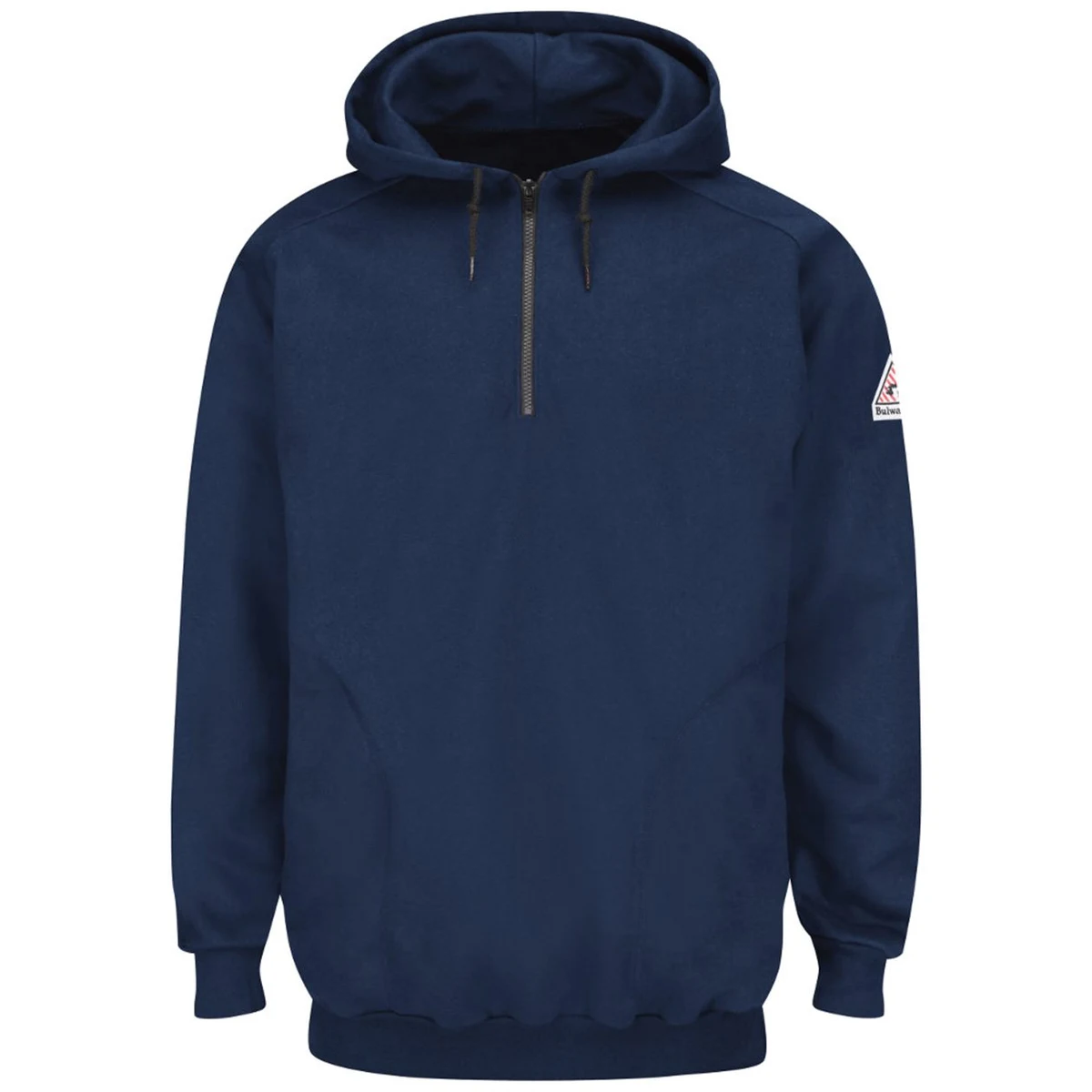 Men's Tall Flame Resistant Quarter-Zip Hooded Sweatshirt - SEH8T 1