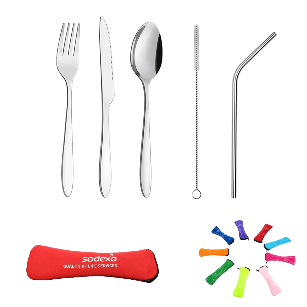 5 Pieces Silverware Flatware Cutlery Set 1