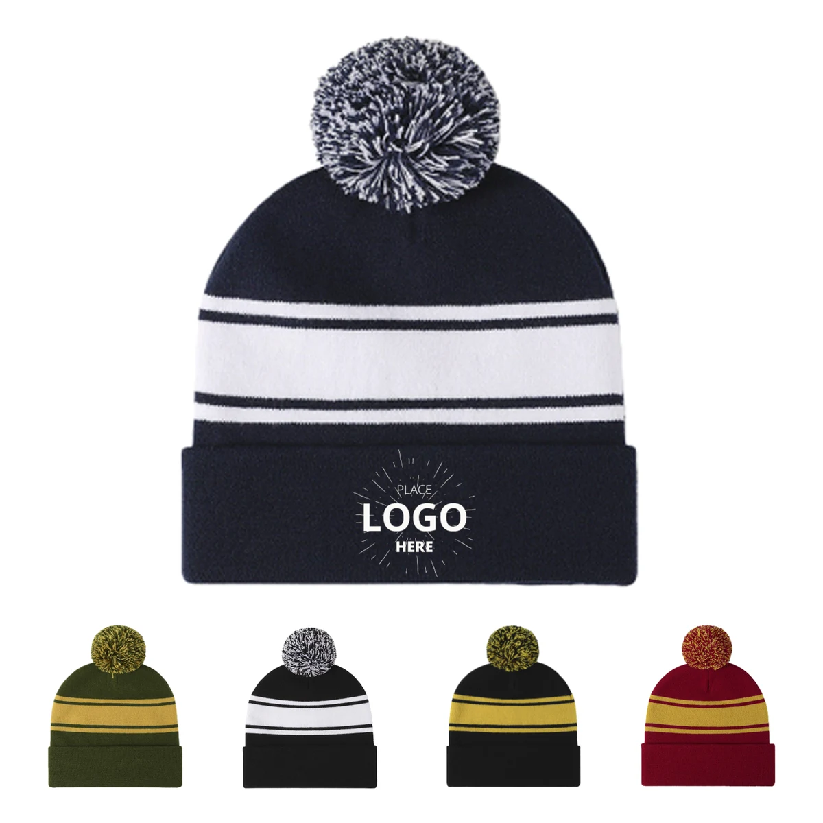 Arcylic Knit Beanie Cap 1
