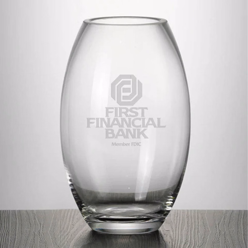 9" Crystal Lantern Vase