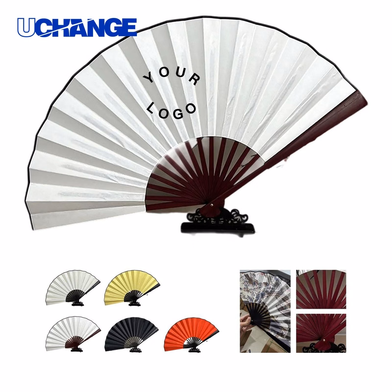 Bamboo Silk Hand Fan for Summer Events