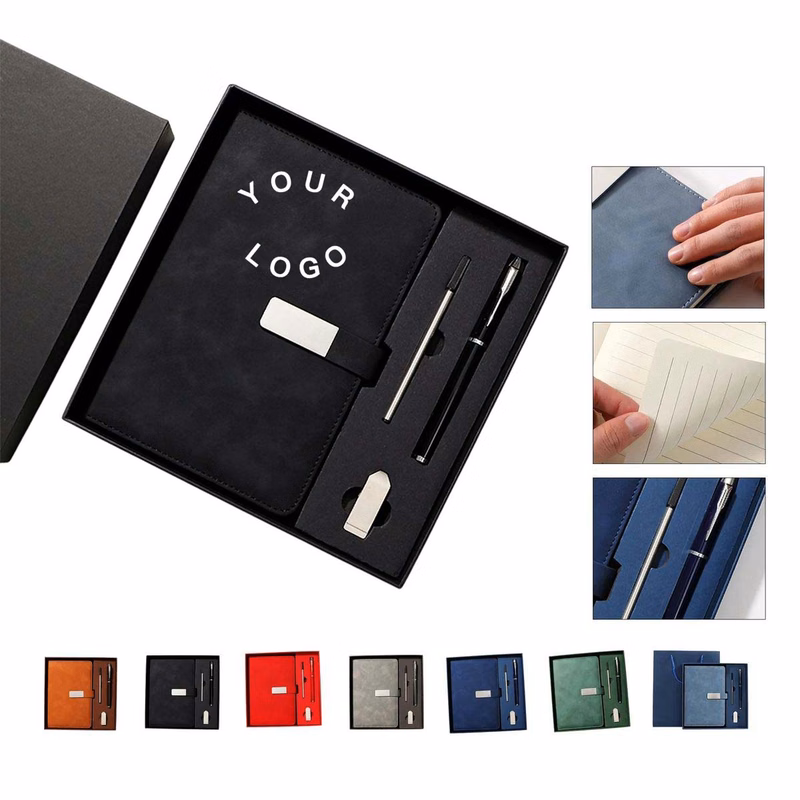 Elegant Notebook Gift Set with Snap Closure