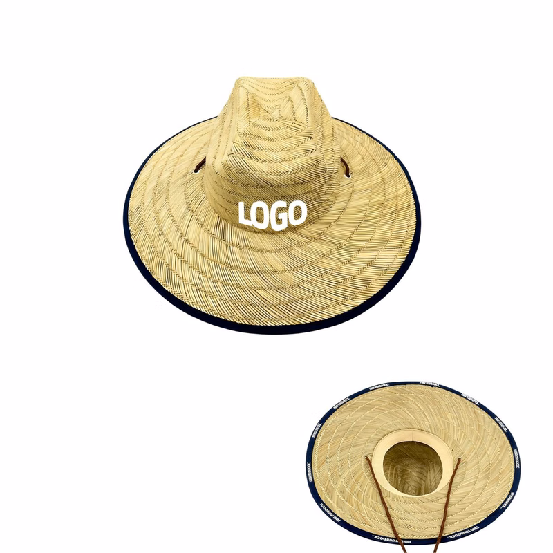 Customizable Lifeguard Beach Straw Hats