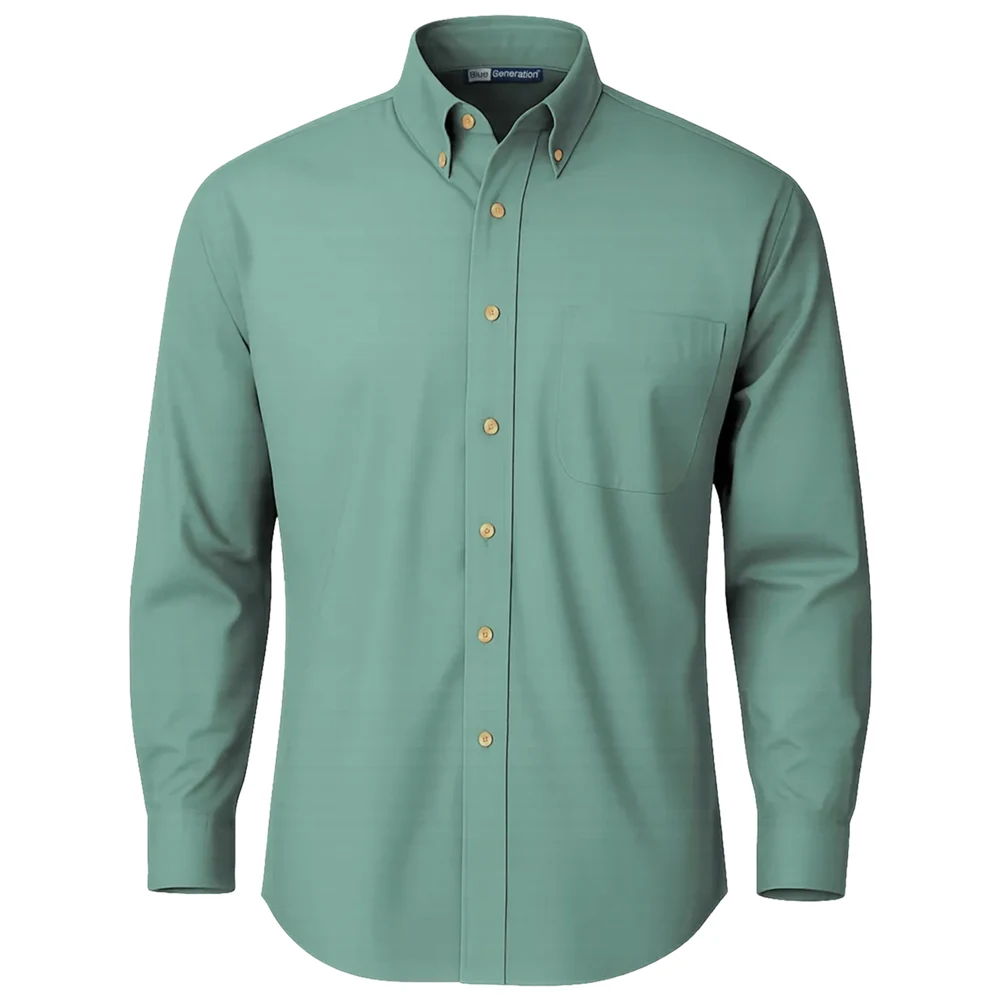 Men's Superblend Long-Sleeve Poplin Dress Shirt 1
