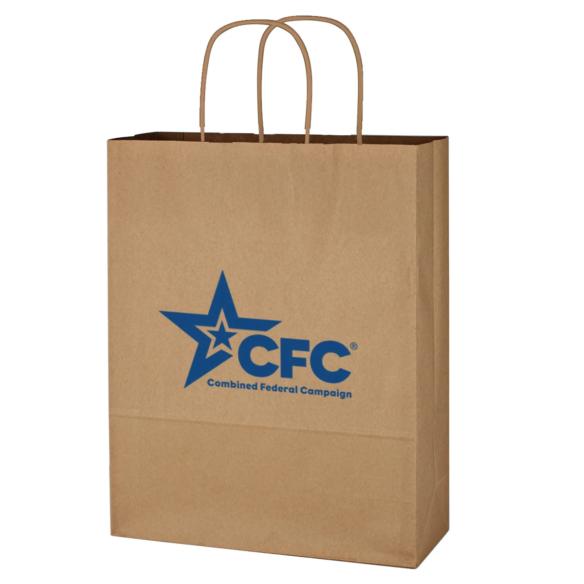 Kraft Paper Brown Shopping Bag - 10" x 13" 1