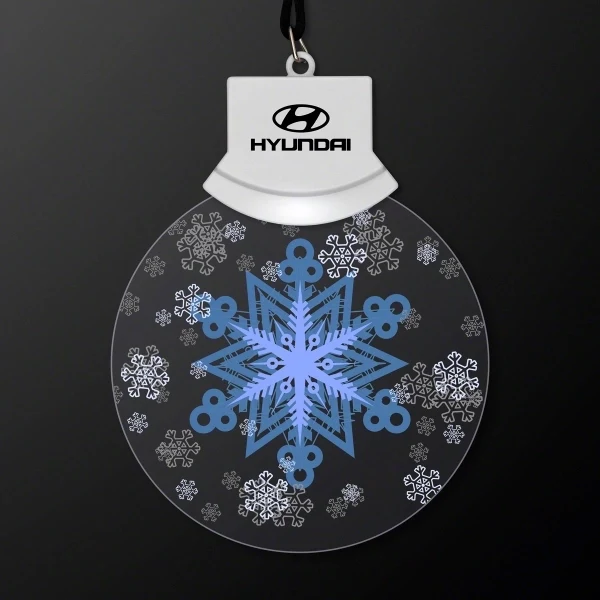 LED Animated Snowflake Necklace 1