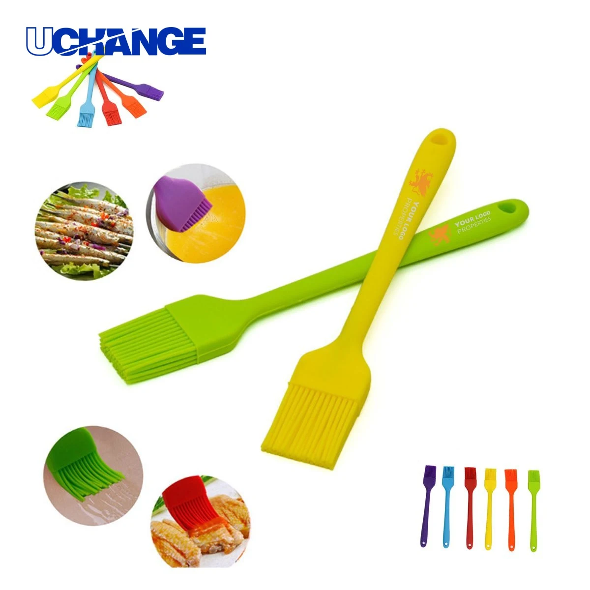 High Temperature Silicone BBQ Basting Brush 1