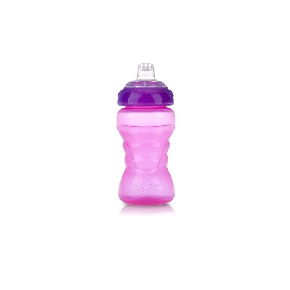 Nuby Sipper Cups - 10 oz Assorted Colors No Spill Easy Grip 2 Pack 1