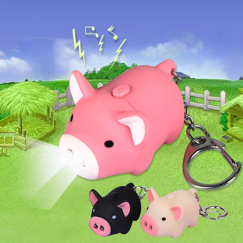 Vocal Pig Keychain w/LED Lights 1