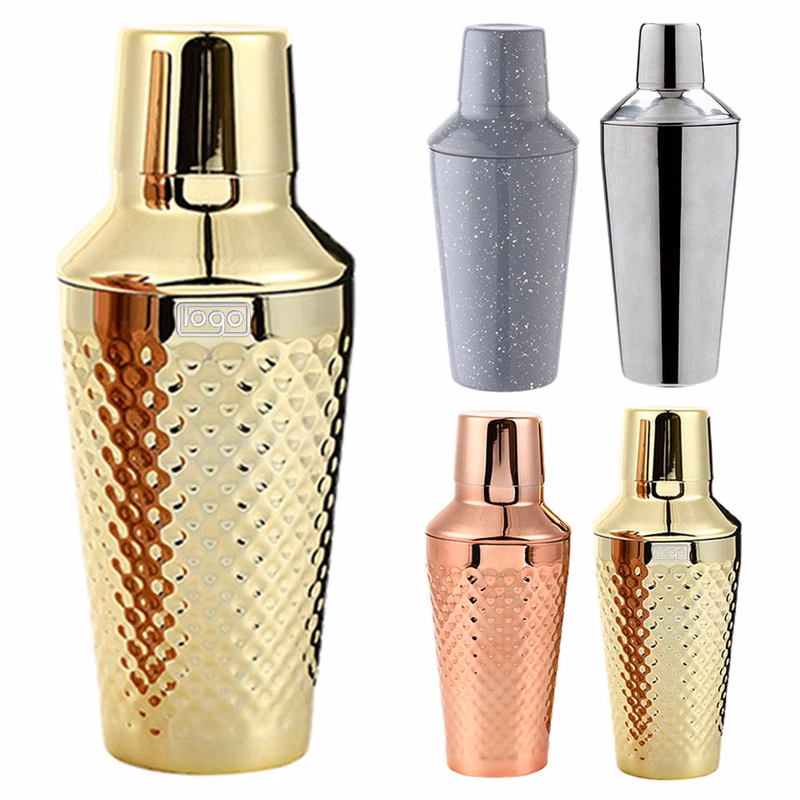 20oz Stainless Steel Cocktail Shaker w/ Built-in Strainer