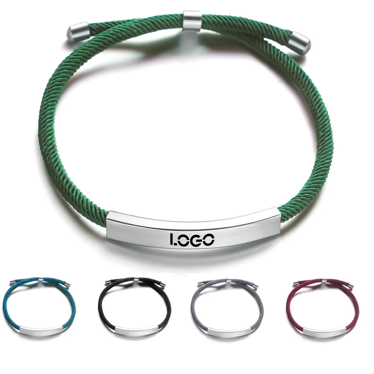 MOQ50 Adjustable Woven Bracelet 1
