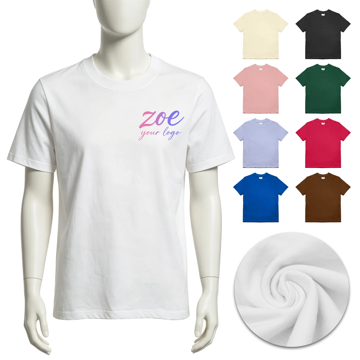 100% Cotton Classic T-Shirt MOQ100 1