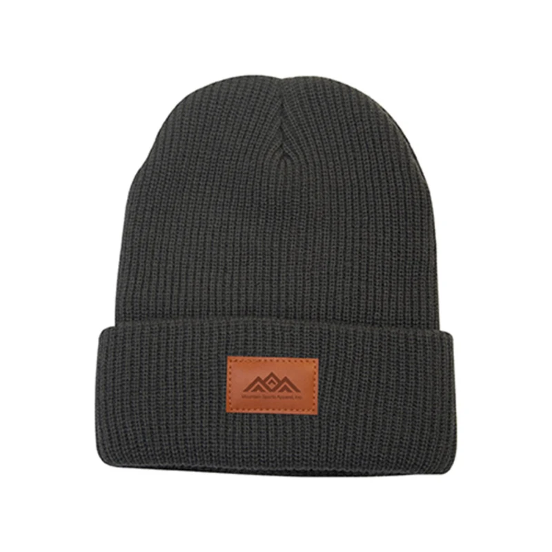 Cuffed Knitted Acrylic Beanie 1