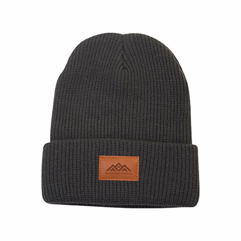 Cuffed Knitted Acrylic Beanie
