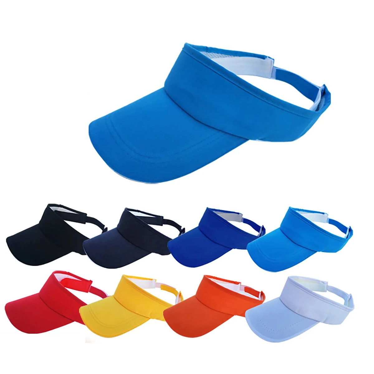 Cotton Blend Sun Visor Hats 1