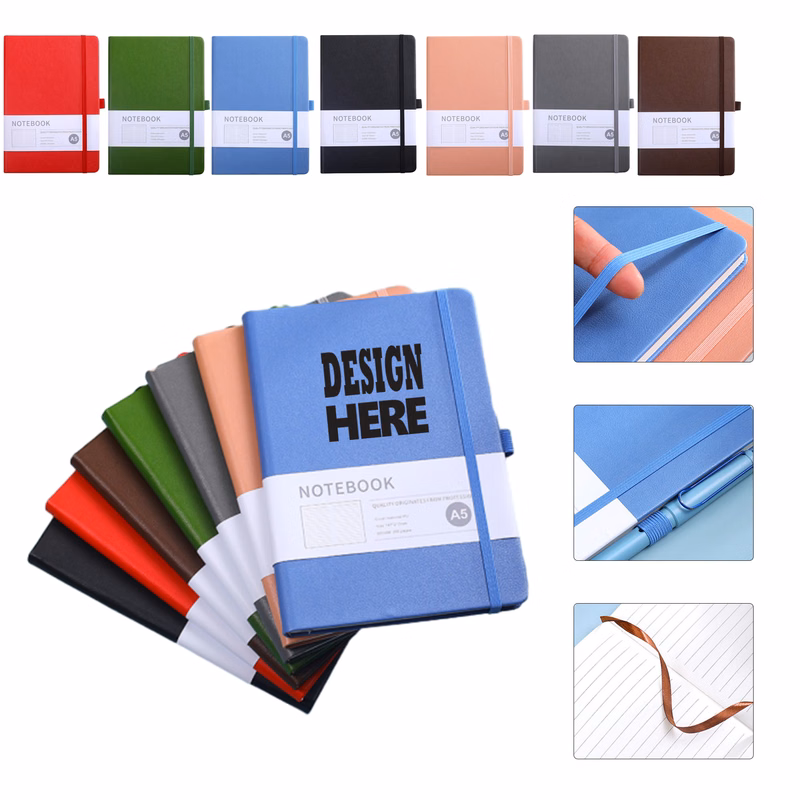 Customizable PU Cover A5 Notebook