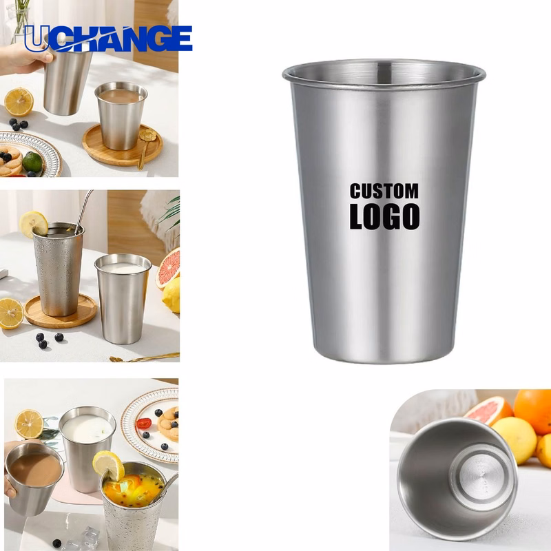 Rolled-Rim Wine Glass Container (17oz)