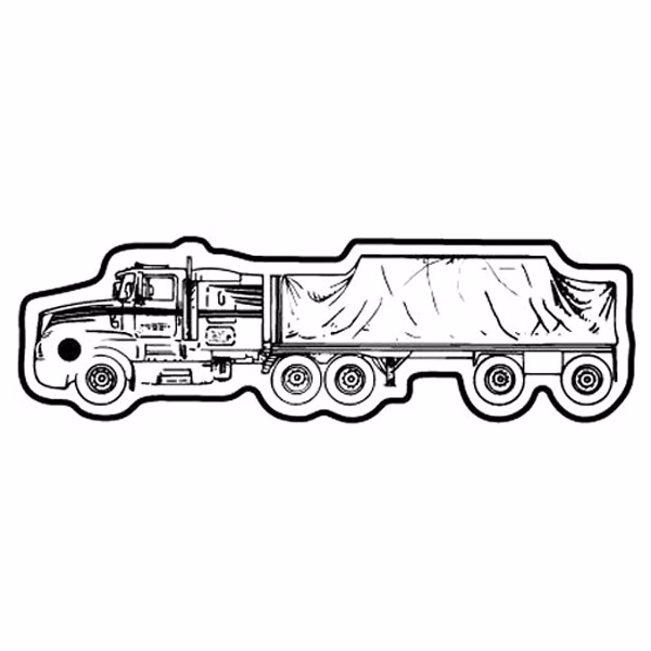 Flatbed Truck Key Tag - Spot Color