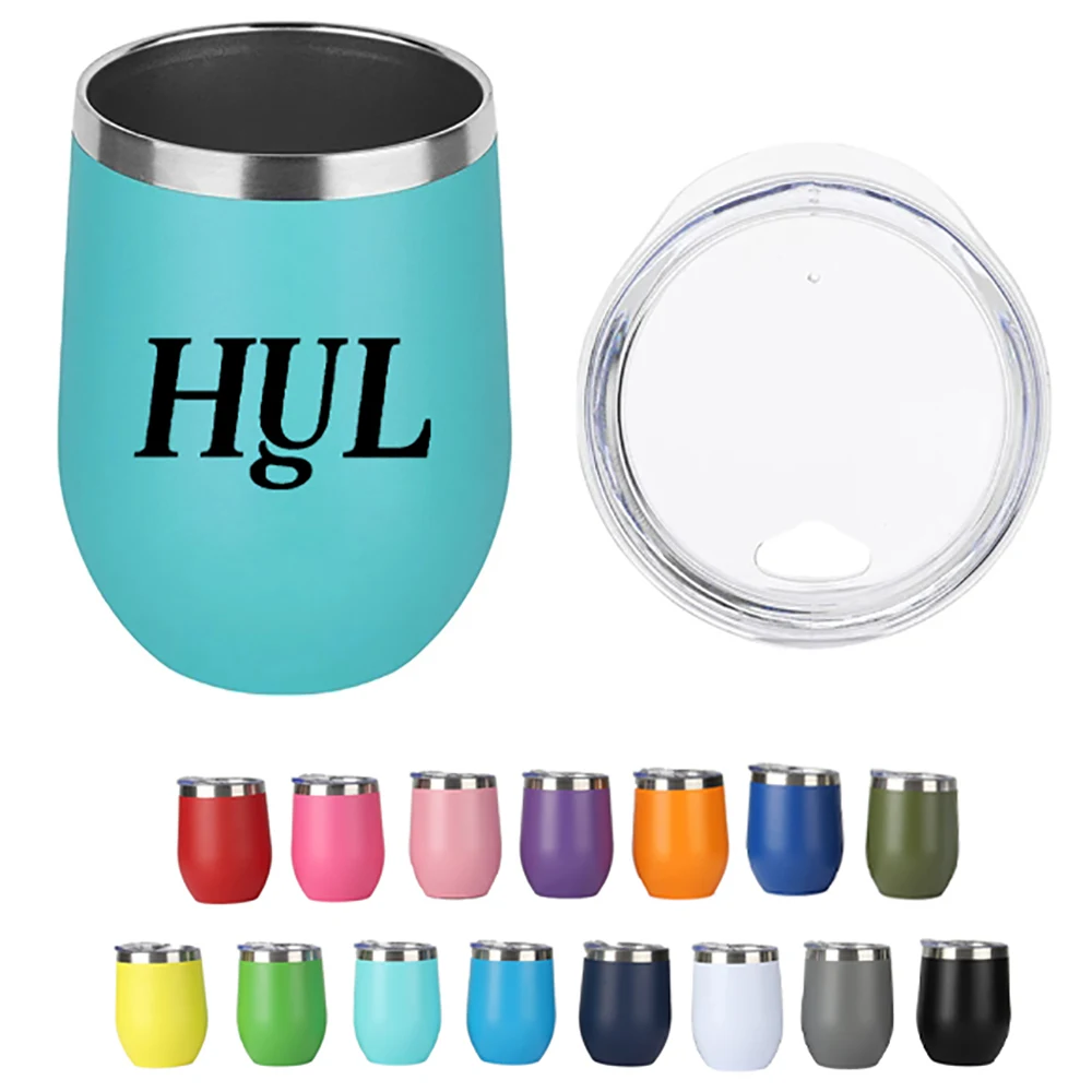 12 Oz. Eggshell Cup Double Wall 304 Stainless Steel 1