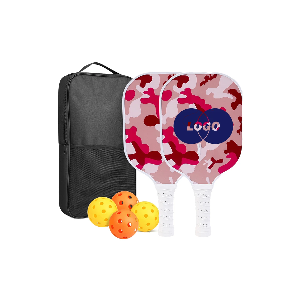 Pickleball Paddle Set with Balls and Carry Bag 1