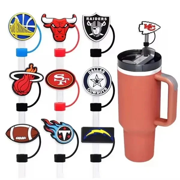 Custom Silicone Drinking Straw Plug with Dust-Proof Seal Cap — Eco-Friendly Drinkware 1