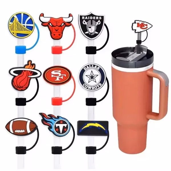 Custom Silicone Drinking Straw Plug with Dust-Proof Seal Cap — Eco-Friendly Drinkware