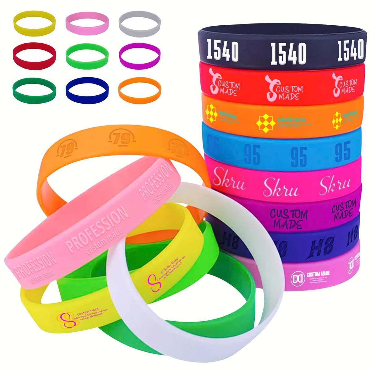 Solid Color Silicone Bracelet 1