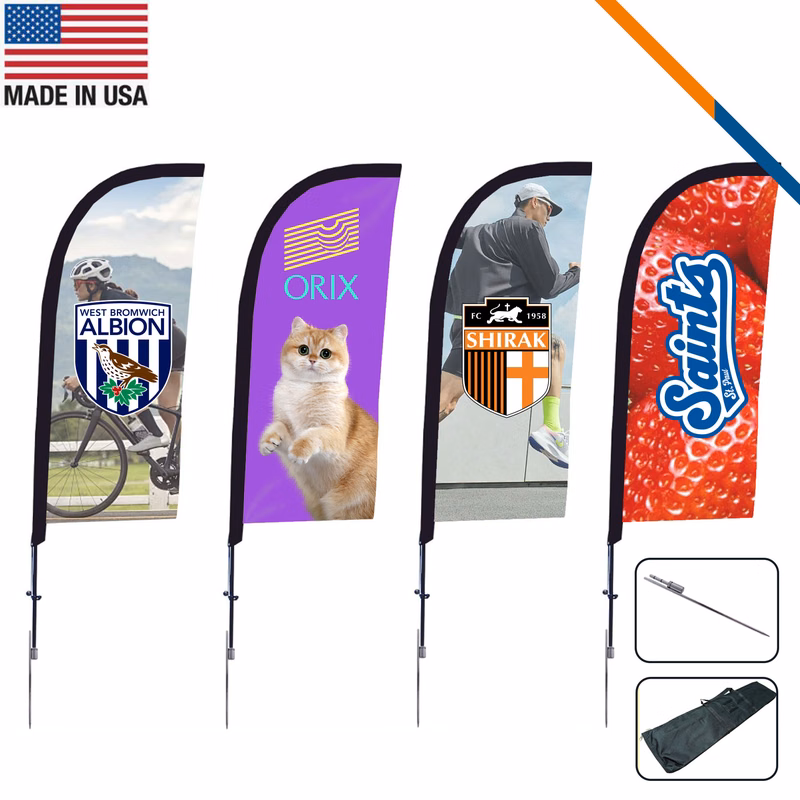 7' Pisces Single-Sided Straight Flag