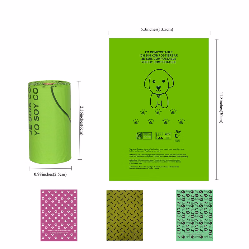 Custom Pet Poop Waste Bags-1 roll