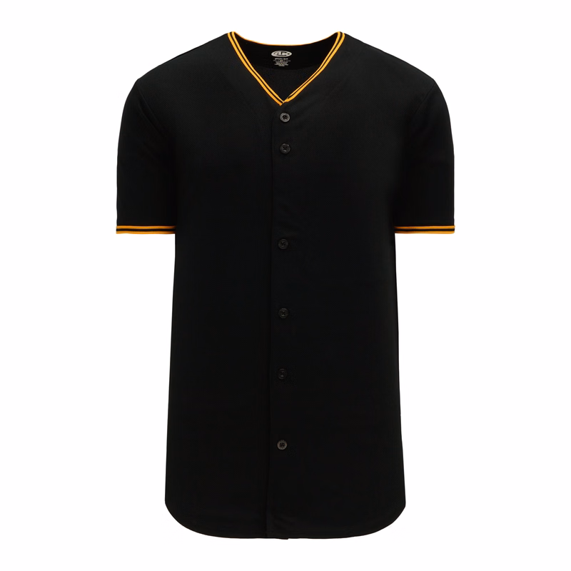 Full Button Baseball Jerseys BA5500-PIT-G01