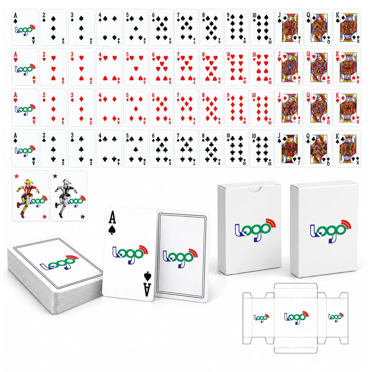 Classic Poker Playing Cards 54 Card Deck 1