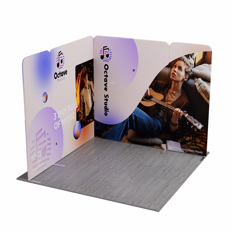 NEW MagLock L-Shape Fabric Display Kit B - 9'wx8'h