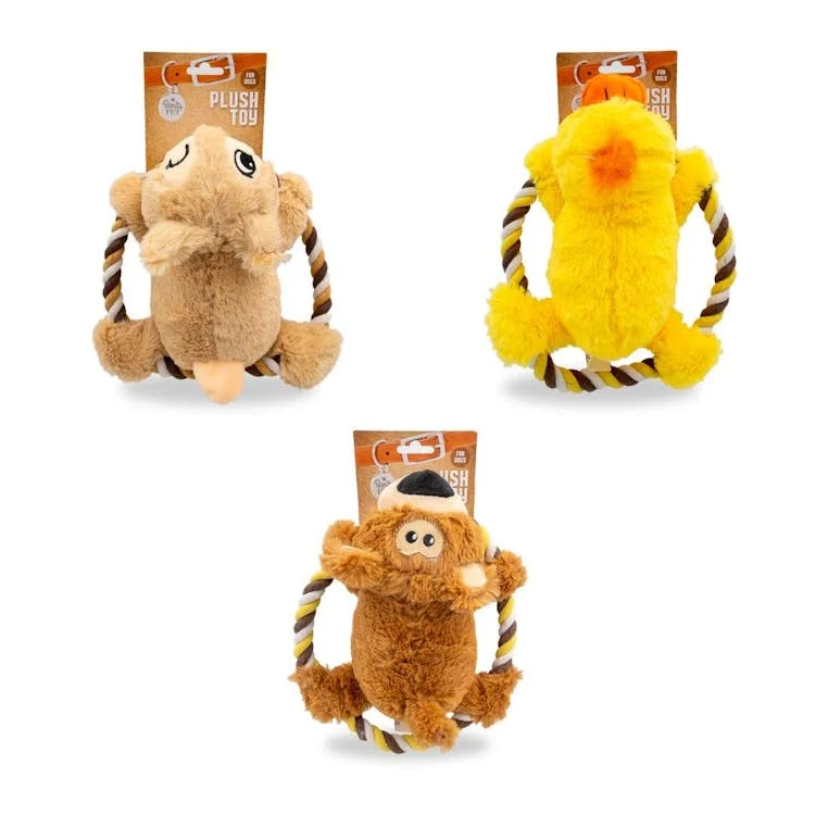 Pet Plush Toys with Squeakers - Assorted Styles 1