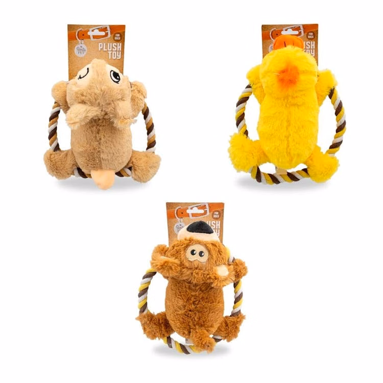 Pet Plush Toys with Squeakers - Assorted Styles