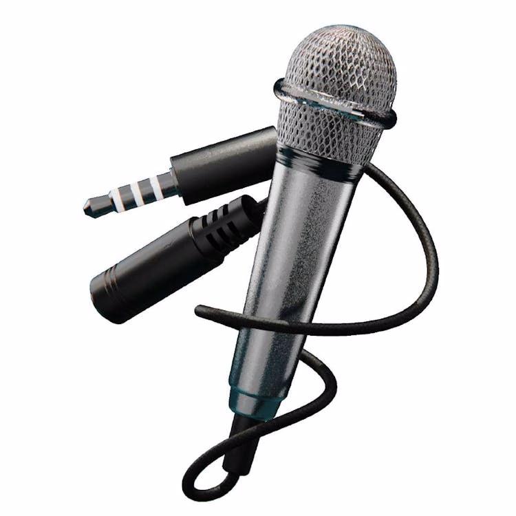 Mini 3.5Mm Aux Mic - Silver