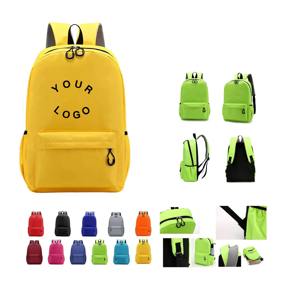 School Bag with Polyester Lining and Spacious Storage 1