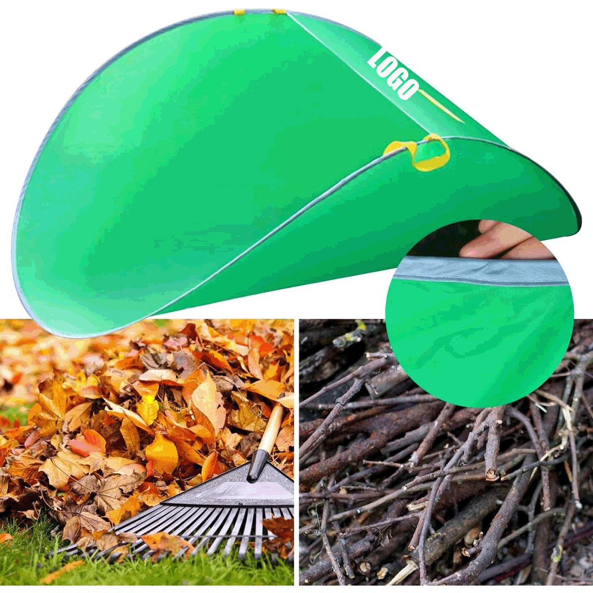 Portable Pop-Up Leaf Bags/Foldable Leaf pick-up tools /Reusable Yard Garden Bags 1