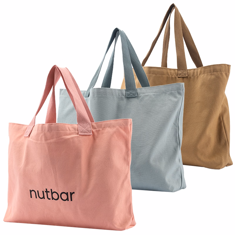 Cotton Canvas Shopping Tote Bag