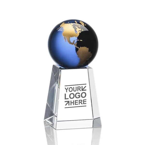 Standing globe crystal awards 1