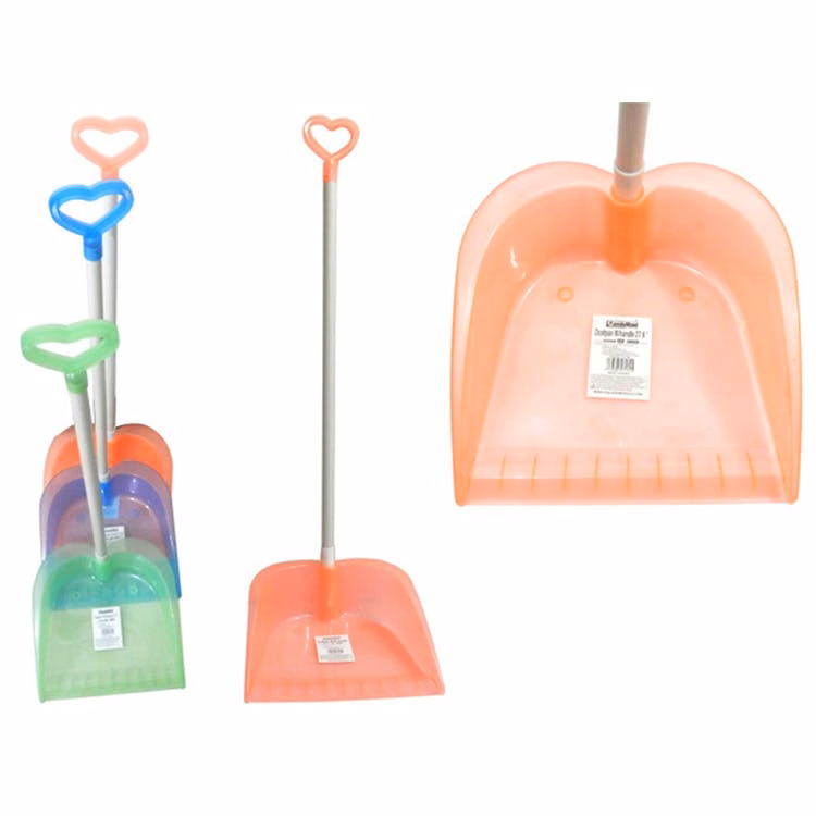 Dust Pans - Long Handle Assorted Colors