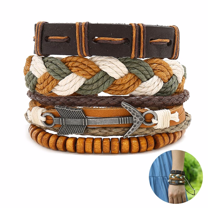 Jute Simple vintage woven bracelet