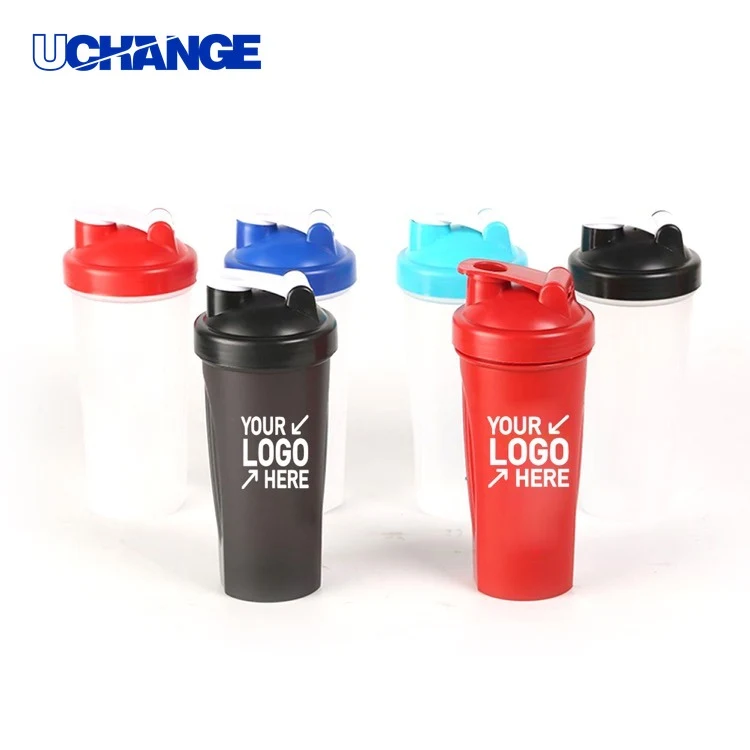 Sports Shaker Bottle with Snap Lid and Custom Logo 1