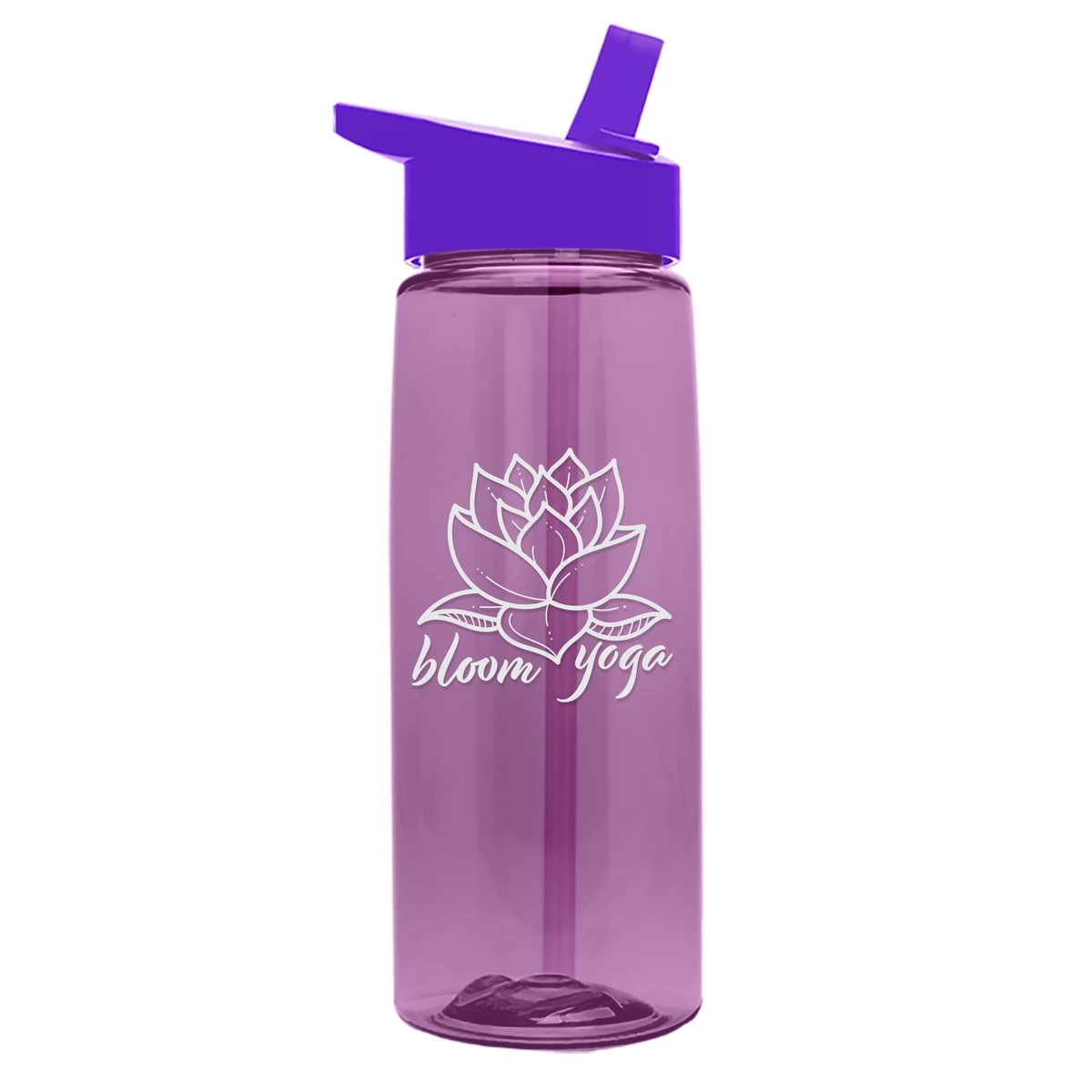 Garyline® Flair Tritan® Bottle with Flip-Straw Lid - 26 oz. 1