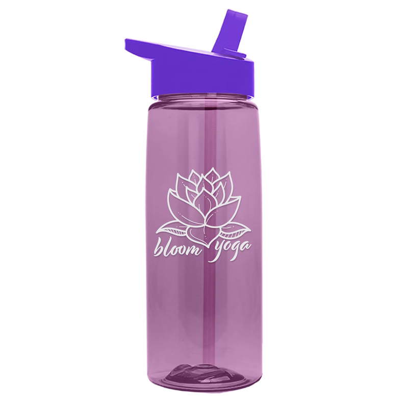 Garyline® Flair Tritan® Bottle with Flip-Straw Lid - 26 oz.